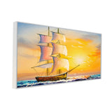 Beautiful Ship in the Sea Scenery Canvas Wall Painting