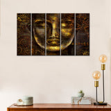 Bronze Buddha Stretched Canvas Painting