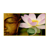 Buddha with Lotus Spiritual Canvas Wall Painting