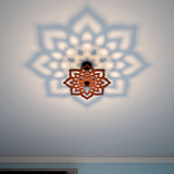 The Wide Floral Art Ceiling Shadow Light