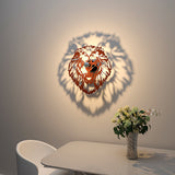 Lion Face Creative Shadow Lamp: Majestic Ambiance for Your Space