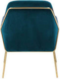 Lush Seagreen Glamorous Velvet Lounge Chair