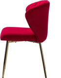 Red Velvet Tufted Luxury Lounge Chair