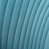 Classic Curved Back Blue Velvet Lounge Chair