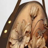 Round Framed Floral Canvas Wall Paintings - Set of 3