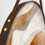 Eye Catching Abstract Splash Waves Round Framed Canvas Wall Paintings - Set of 3