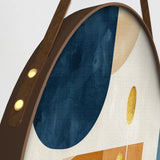 Modern Boho Design Round Framed Canvas Wall Painting - Set of 3