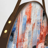 Textured Round Framed Abstract Canvas Wall Paintings - Set of 3