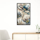 Minimalist Floral Art Print Soft Botanical Canvas Wall Painting