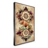 Vintage Floral Wall Painting Rustic Botanical Flower Canvas Wall Painting