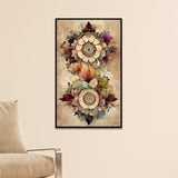 Vintage Floral Wall Painting Rustic Botanical Flower Canvas Wall Painting
