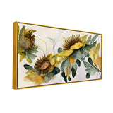 Golden Flower Painting for Wall Decoration