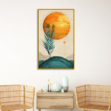 Abstract Golden Frame Modern Canvas Wall Painting