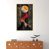 Golden Horizon Abstract Canvas Wall Painting for Home Décor