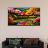 Blossom Floral Tree Canvas Vibrant Nature Wall Painting