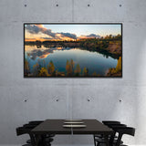 Calm Lake Reflection Canvas Wall Art Painting