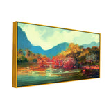 Beautiful Autumn Forest Abstract Multicolor Canvas Wall Painting
