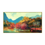 Beautiful Autumn Forest Abstract Multicolor Canvas Wall Painting