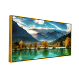 Panoramic Triglav Mountain Peak at Sunrise Canvas Wall Painting