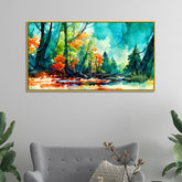Abstract Multicolor Nature Canvas Wall Painting for Home and Office Décor