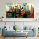 Brooklyn Bridge New York City Manhattan World Trade Center Canvas Painting
