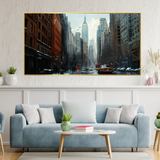 New York City Dynamic Cityscape Canvas Wall Painting
