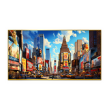 Bustle Cityscape Canvas Wall Painting for Home and Office Décor