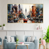 Architecture Metropolis Cityscape Building Canvas Wall Painting