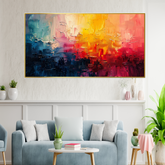 Colorful Abstract Energetic Canvas Wall Painting