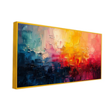 Colorful Abstract Energetic Canvas Wall Painting
