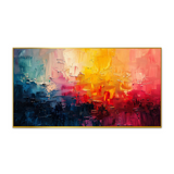 Colorful Abstract Energetic Canvas Wall Painting