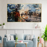 Abstract Modern City Digital Printed Canvas Wall Painting