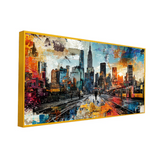 Towering Skyscrapers Canvas Painting for Home & Office Décor