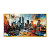 Towering Skyscrapers Canvas Painting for Home & Office Décor