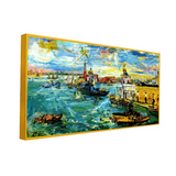 Famous Painting Oscar Kokoshka Print on Canvas, "Venice Adgana"