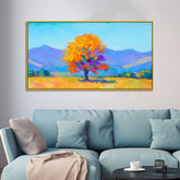 Colorful Tree Canvas Painting for Wall Decoration