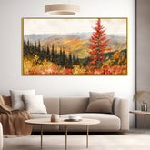Autumn Forest Seasonal Nature Canvas Wall Painting