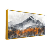 Majestic Nature Snowy Mountains Range Canvas Wall Painting