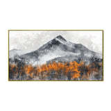 Majestic Nature Snowy Mountains Range Canvas Wall Painting