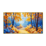 Beautiful Painting of Autumn Forest Pathway for Home Décor