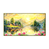 Tranquil Lake Reflection Nature Canvas Wall Decorative Painting