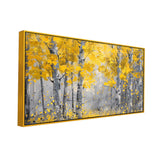 Golden Tree of Life Abstract Canvas Wall Painting