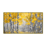 Golden Tree of Life Abstract Canvas Wall Painting