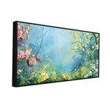 Beautiful Blooming Pink Flowers Canvas Wall Painting