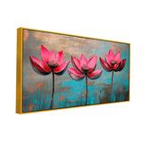 Sacred Lotus Art Painting for Living Room Bedroom Drawing Room Office Décor