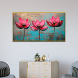 Sacred Lotus Art Painting for Living Room Bedroom Drawing Room Office Décor