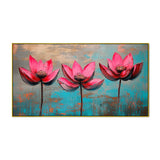 Sacred Lotus Art Painting for Living Room Bedroom Drawing Room Office Décor