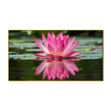 Tranquil Pink Water Lily Lotus Canvas Wall Painting for Wall Décor