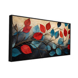 Beautiful Wall Painting of Abstract Colorful Art Digital Print of Leaves