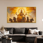 Divine Surya Dev Vastu Canvas Wall Painting for Home & Office Décor